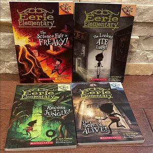 Eerie Elementary Scholastic Chapter Book Collection - 4 Book Set